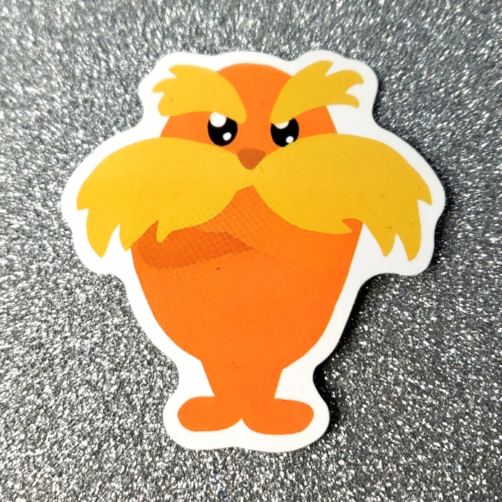 10/$10 LORAX waterproof sticker DR. SEUSS BOOK